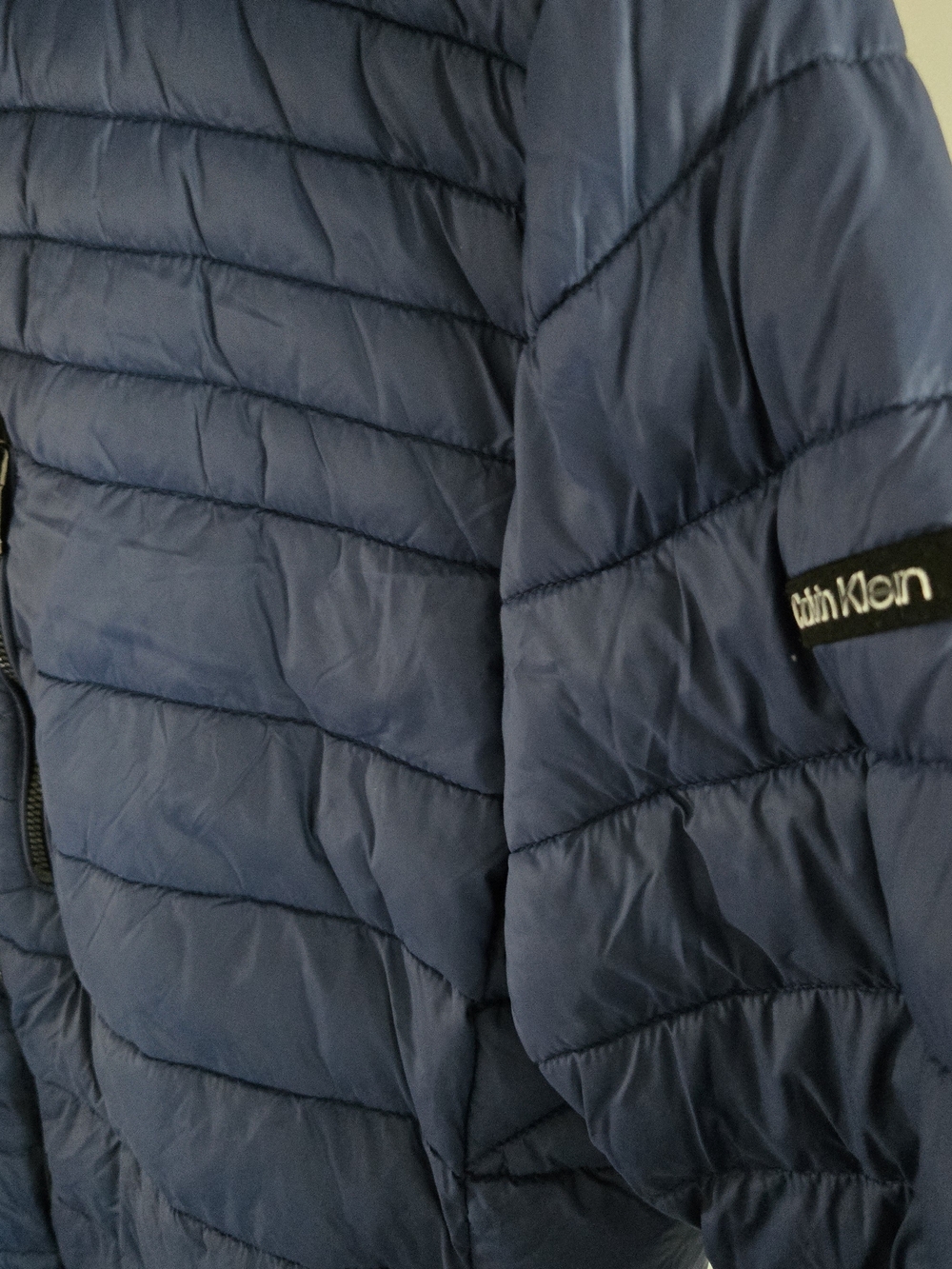 Calvin Klein Men's Blue Quilted Lightweight Puffer Jacket - Picture 7 of 17